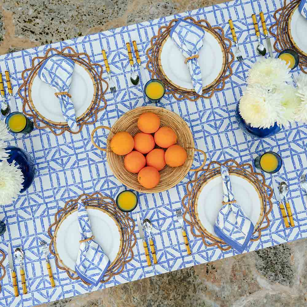 Blue Bamboo Tablecloth - Image 3