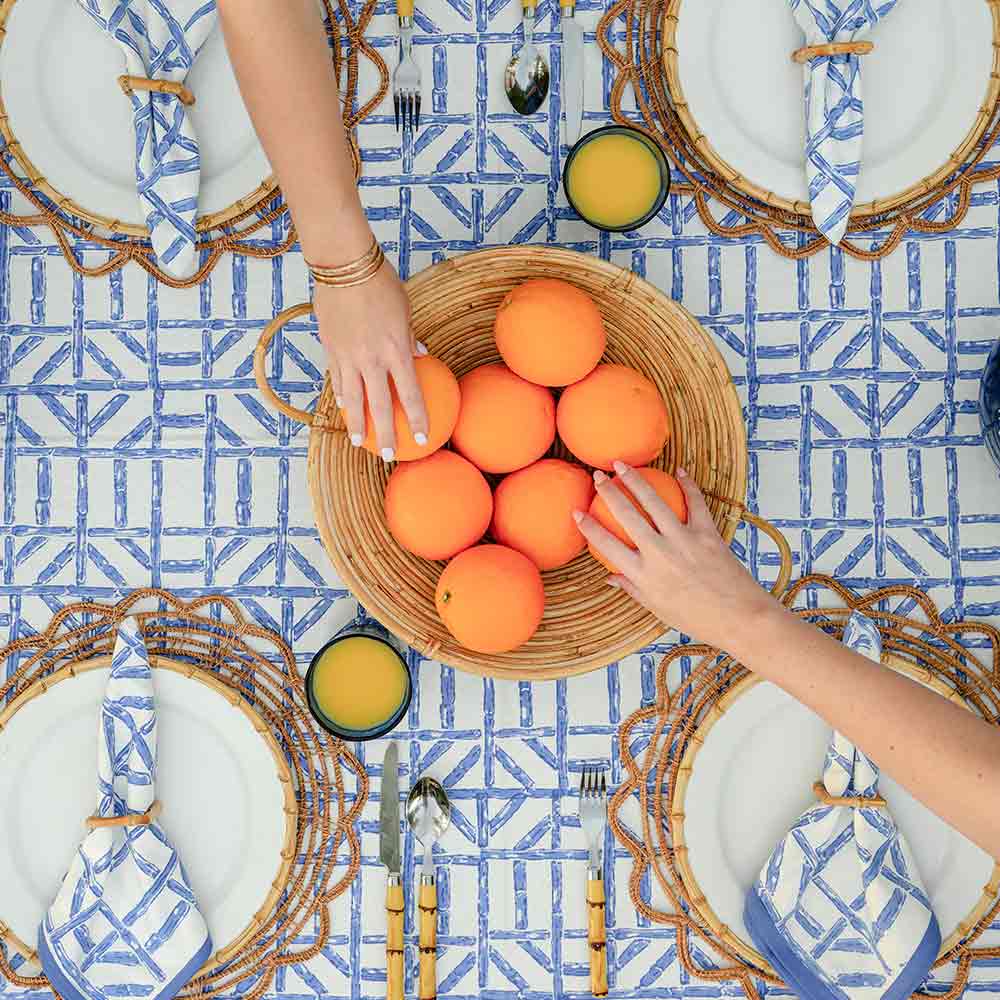 Blue Bamboo Tablecloth - Image 5
