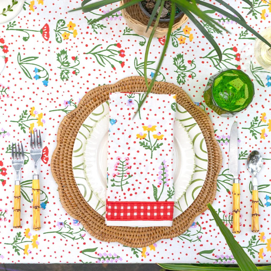 Botanical Garden Gingham Napkin | Set of 4 - Image 2
