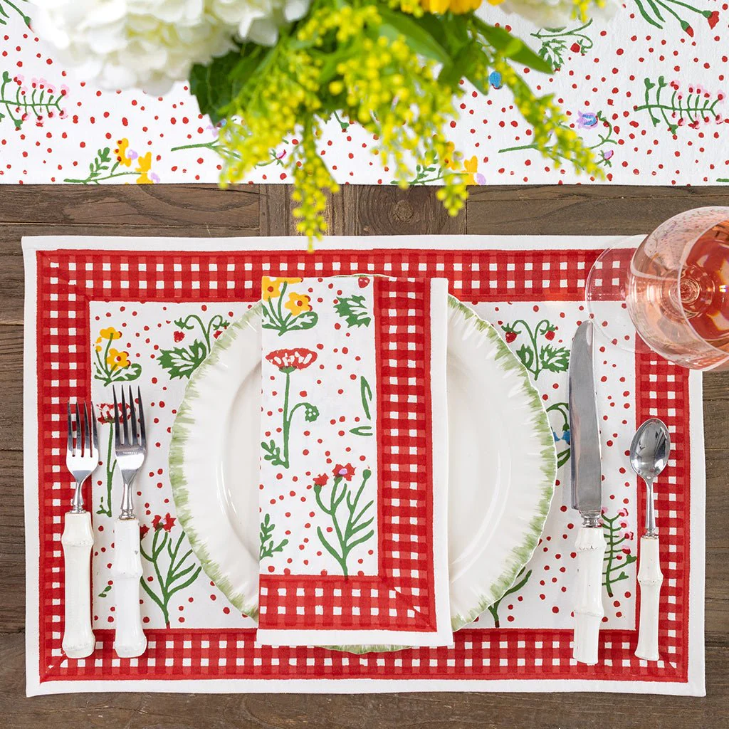 Botanical Garden Gingham Placemat | Set of 4