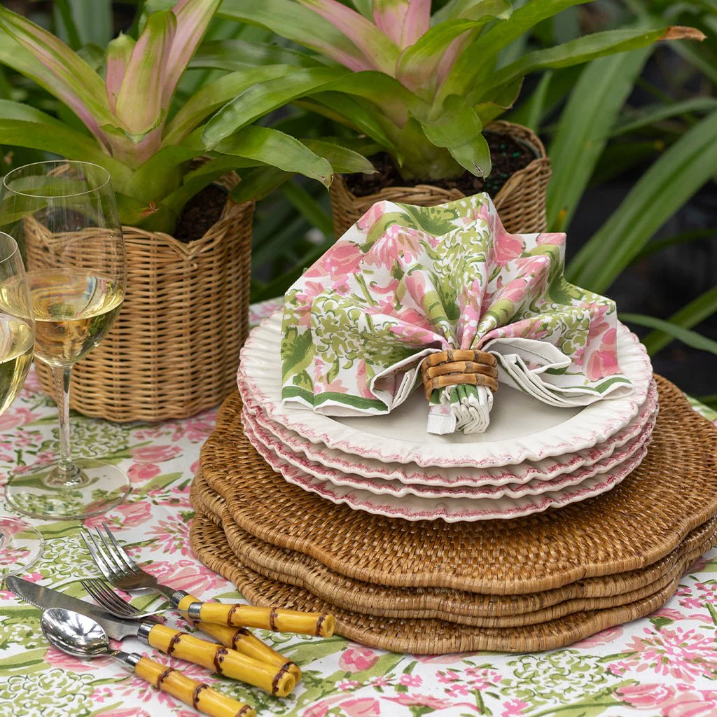 Bouquet Pink & Green Napkin | Set of 4 - Image 4