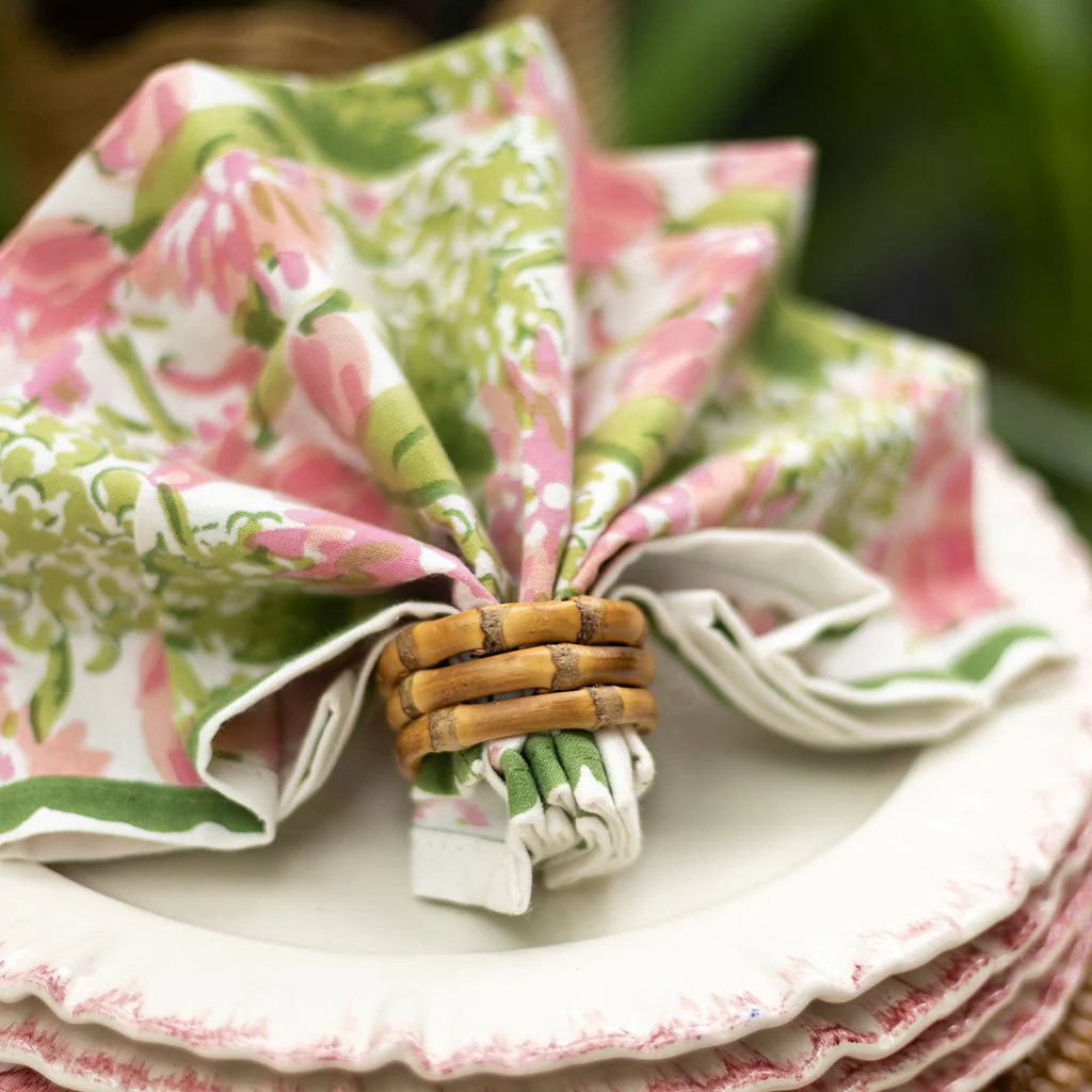 Bouquet Pink & Green Napkin | Set of 4 - Image 6