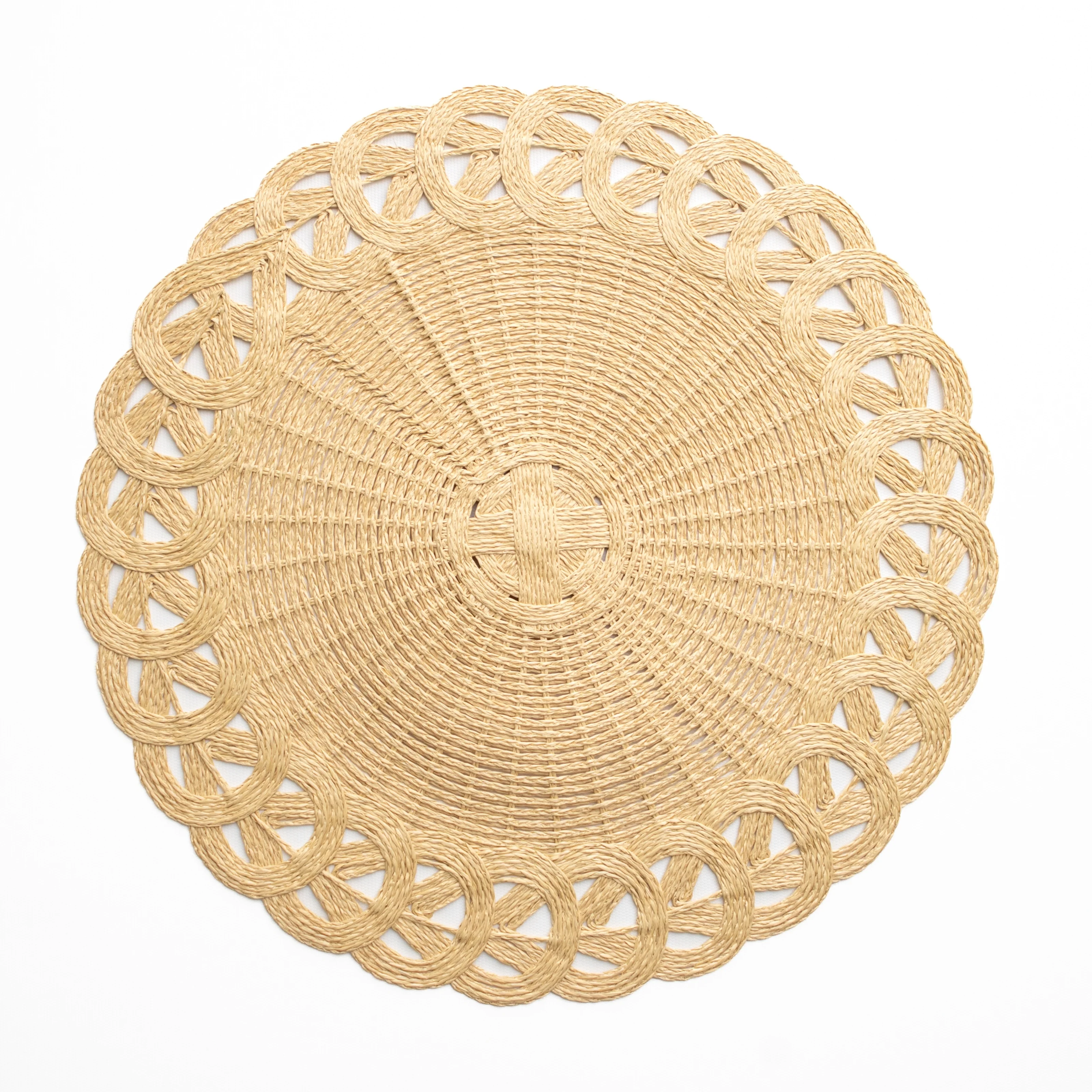 Braided Raffia Placemat | Set of 4 - Image 3