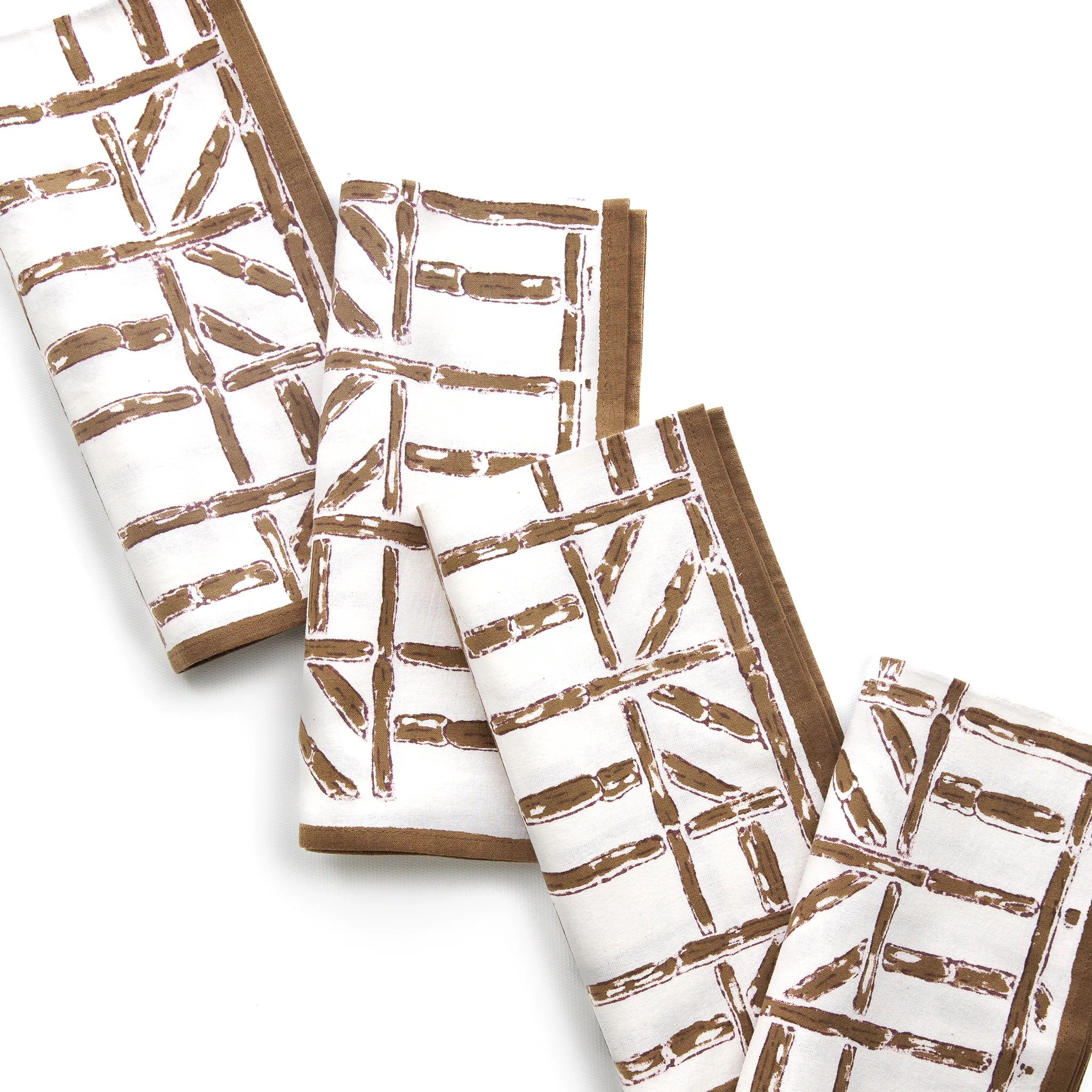 Brown Bamboo Napkin | Set of 4 - Image 3