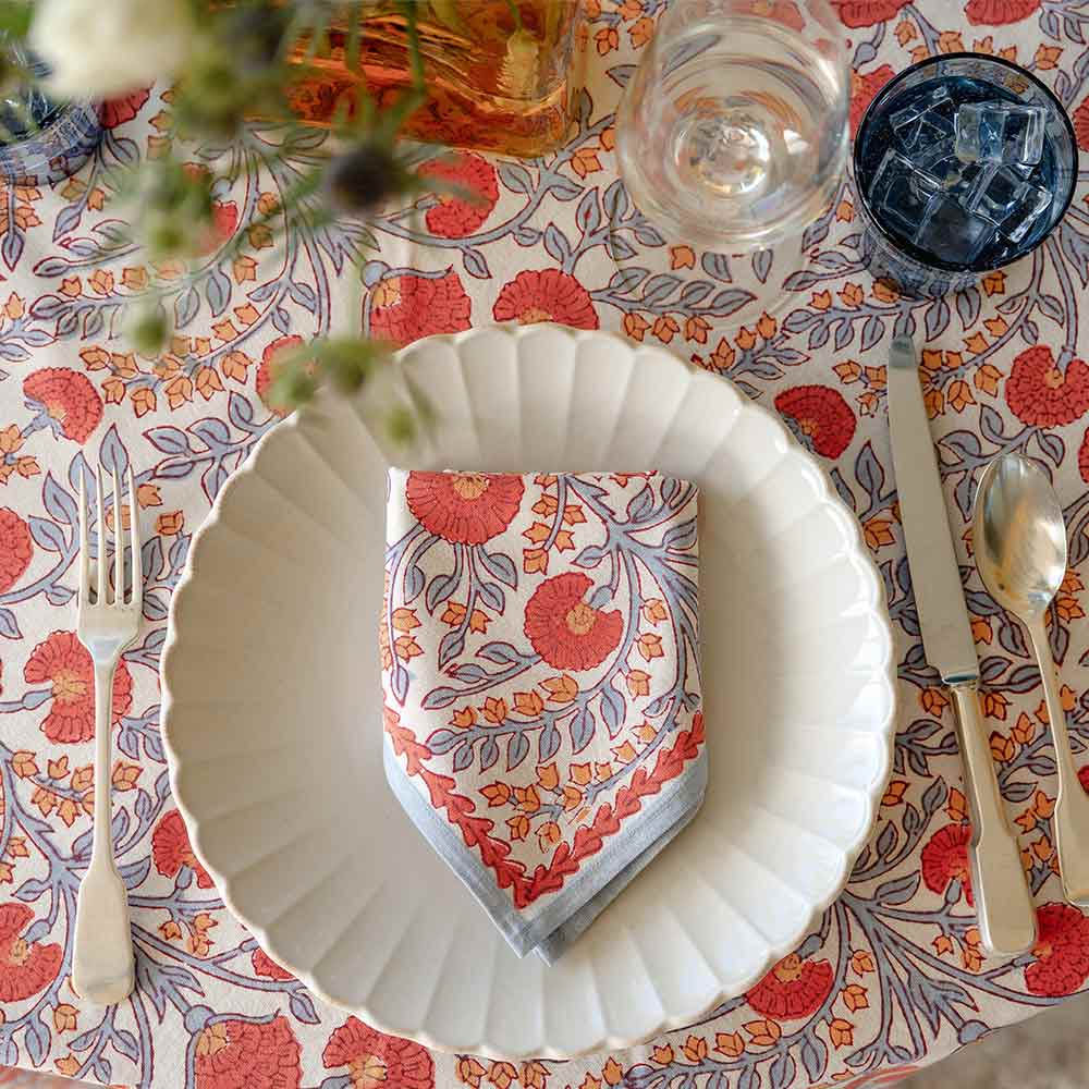 Cactus Flower Ivory Napkin | Set of 4 - Image 3