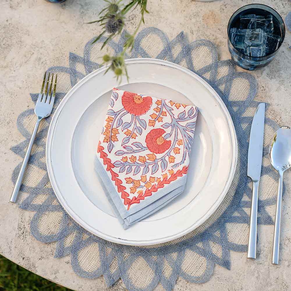 Cactus Flower Ivory Napkin | Set of 4 - Image 4