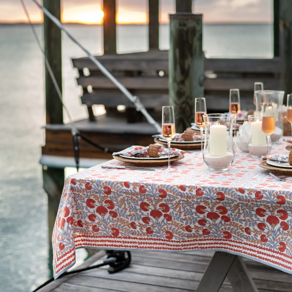 Cactus Flower Ivory Tablecloth - Image 5