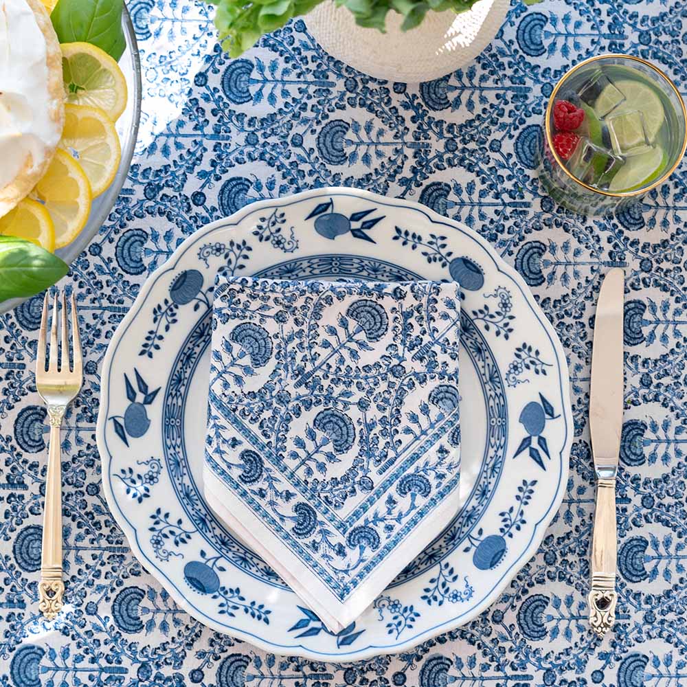 Caroline Blue Napkin | Set of 4 - Image 4