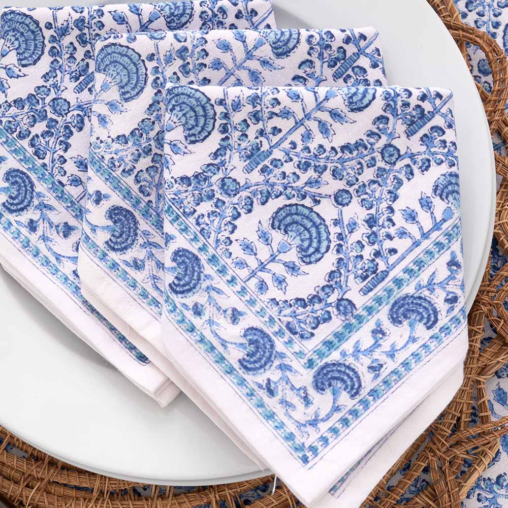 Caroline Blue Napkin | Set of 4 - Image 5