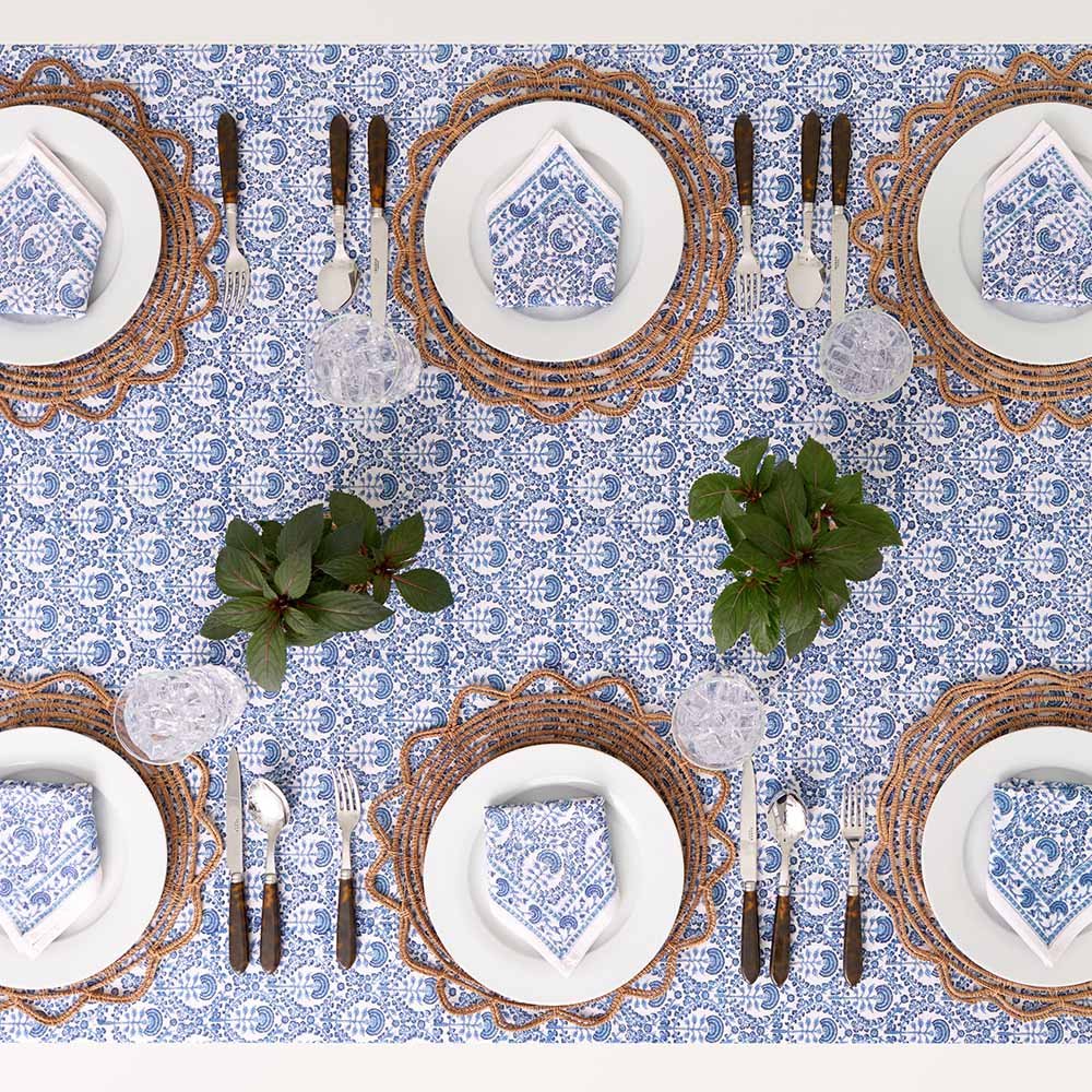 Caroline Blue Tablecloth - Image 6