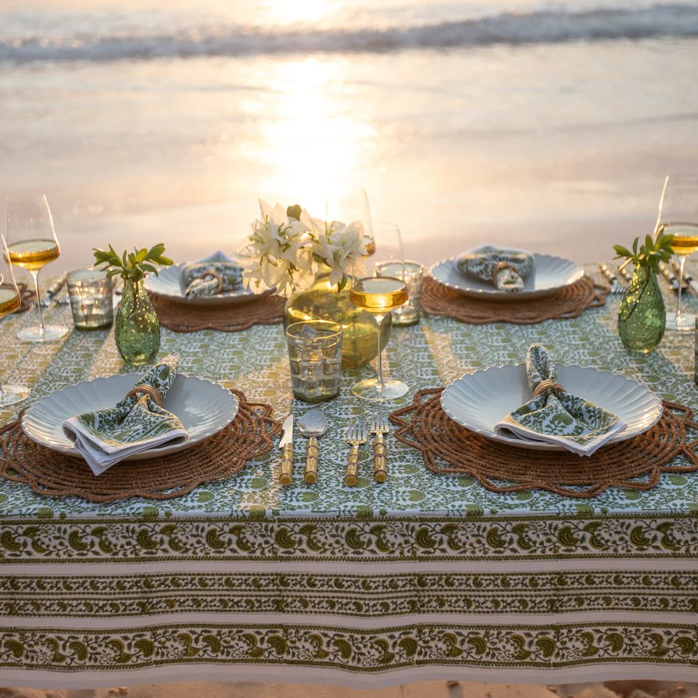 Caroline Green Tablecloth - Image 4