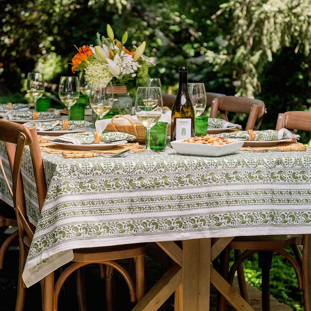 Caroline Green Tablecloth - Image 6