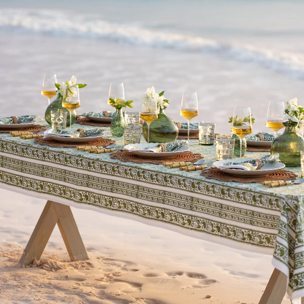 Caroline Green Tablecloth - Image 8