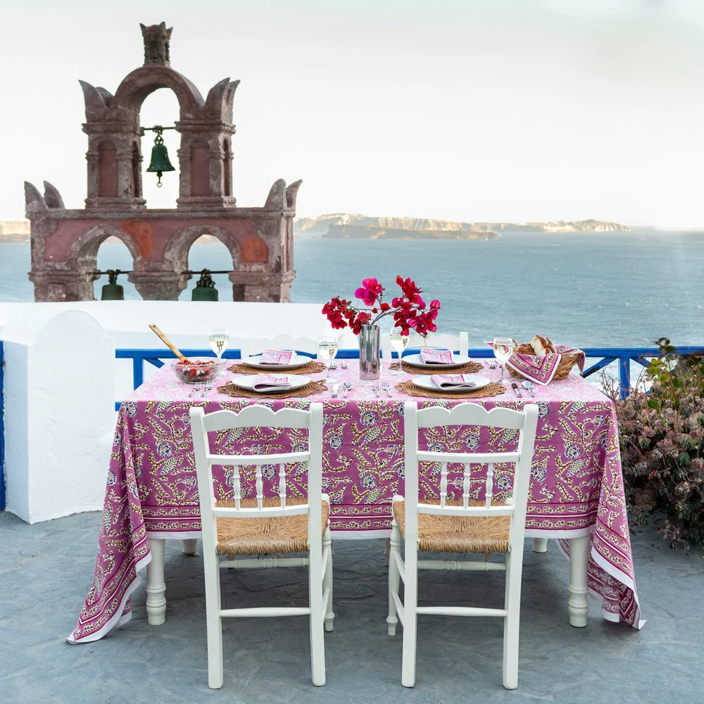 Climbing Dahlia Lilac Tablecloth