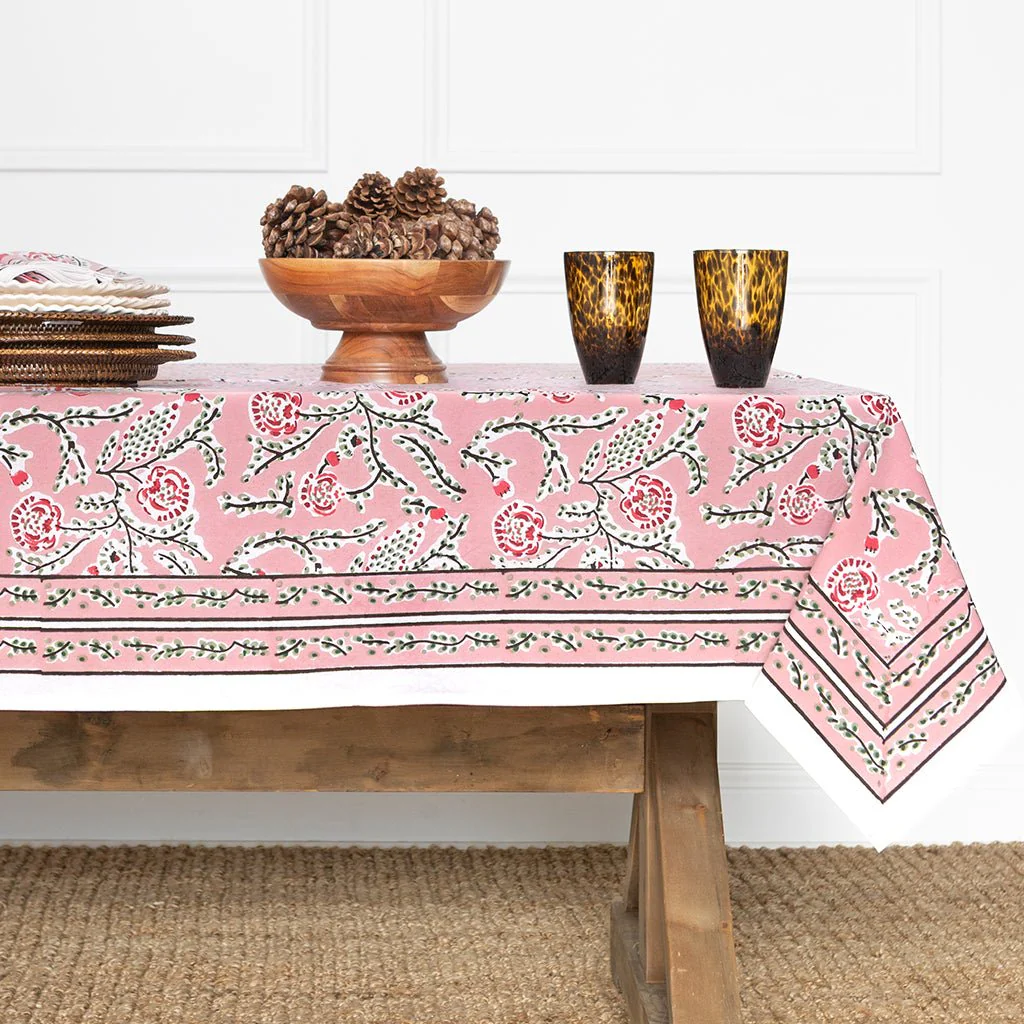 Climbing Dahlia Rose Tablecloth - Image 3