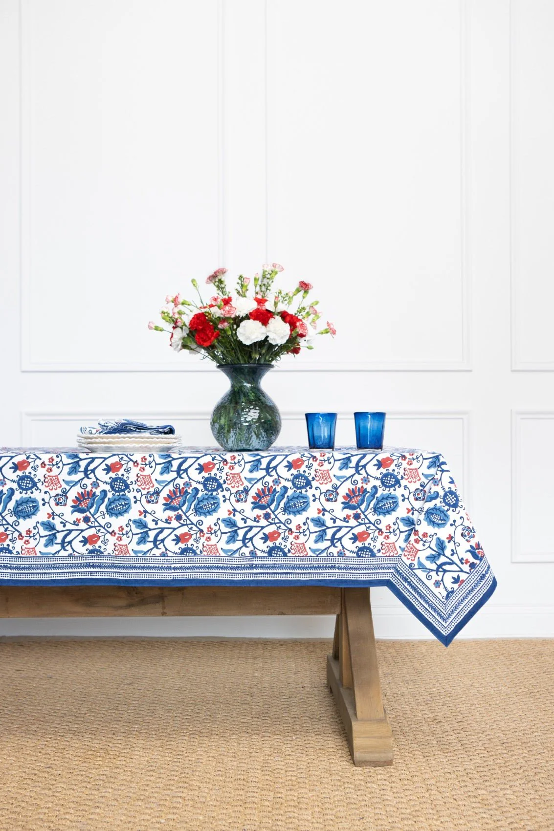 Con Con Red & Blue Tablecloth - Image 2