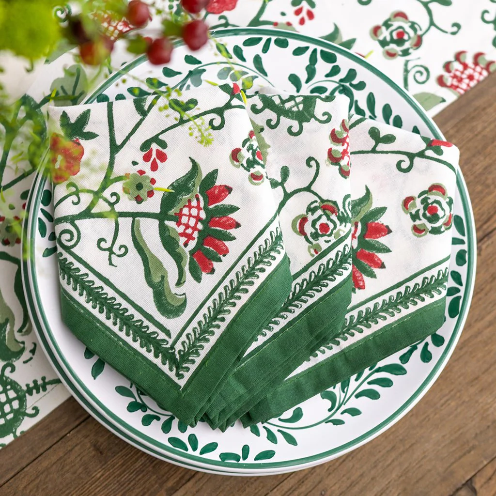 Con Con Red & Green Napkin | Set of 4