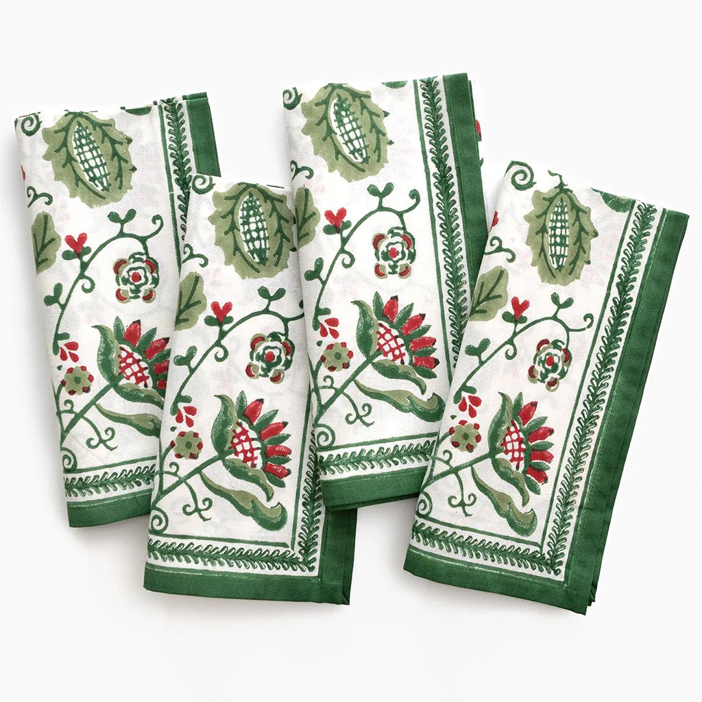 Con Con Red & Green Napkin | Set of 4 - Image 2