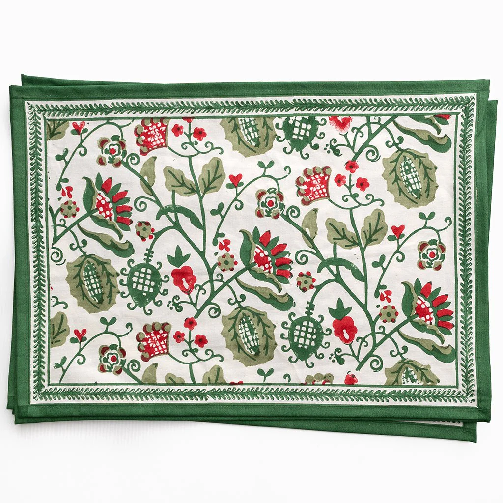 Con Con Red & Green Placemat | Set of 4 - Image 2
