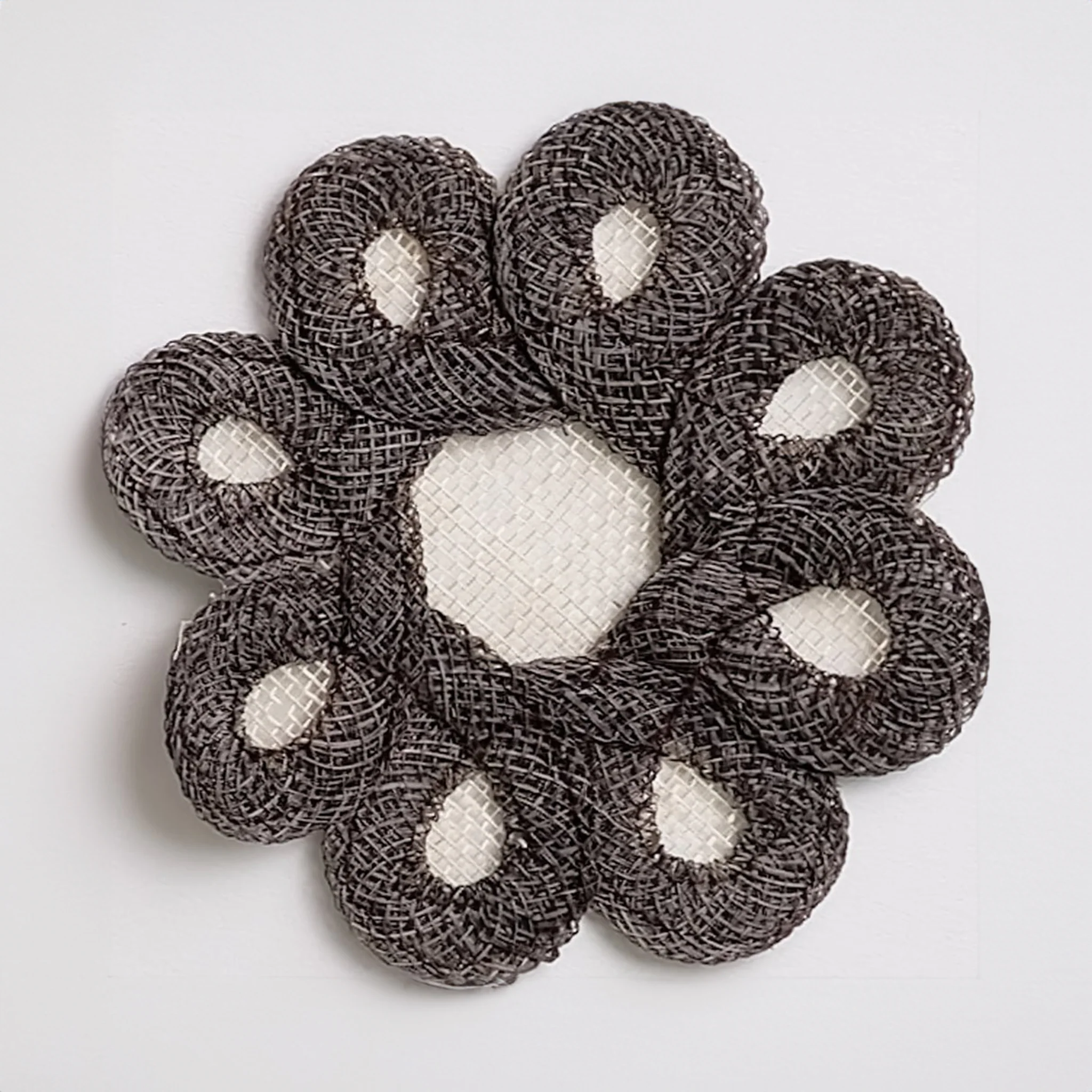 Dark Oak Woven Doodles Coaster | Set of 4