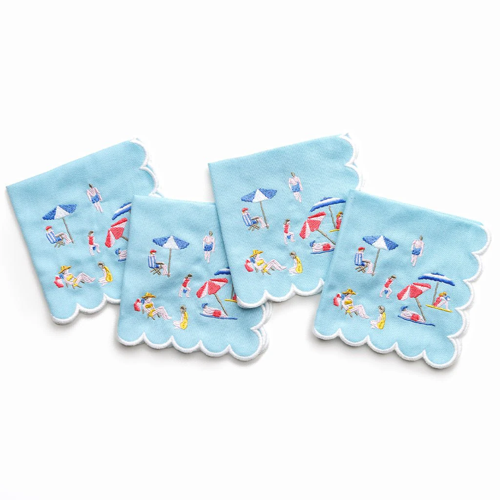 Day at the Beach Cocktail Napkin | Set of 4 - Image 6