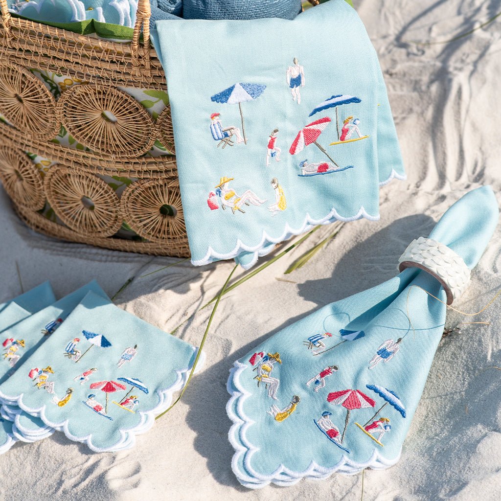 Day at the Beach Cocktail Napkin | Set of 4 - Image 5