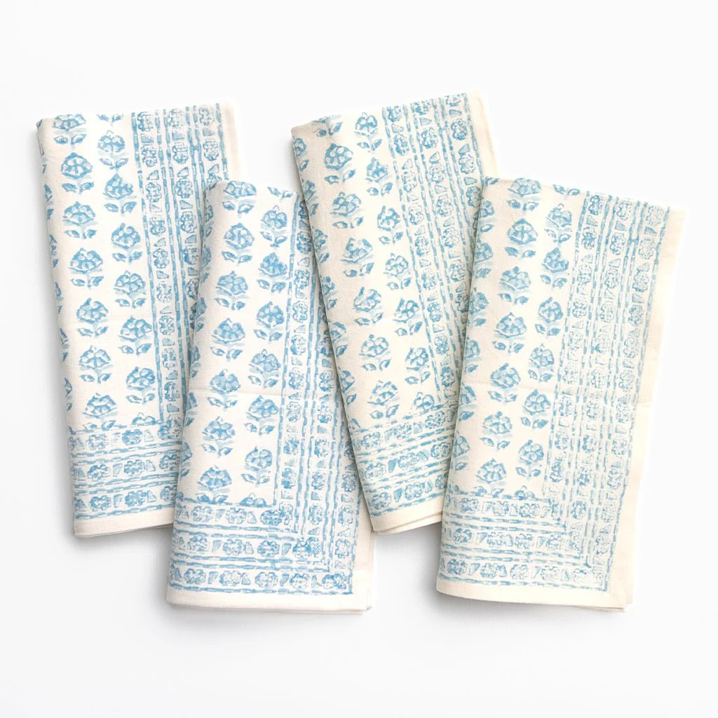 Elise Aqua Napkin | Set of 4 - Image 3