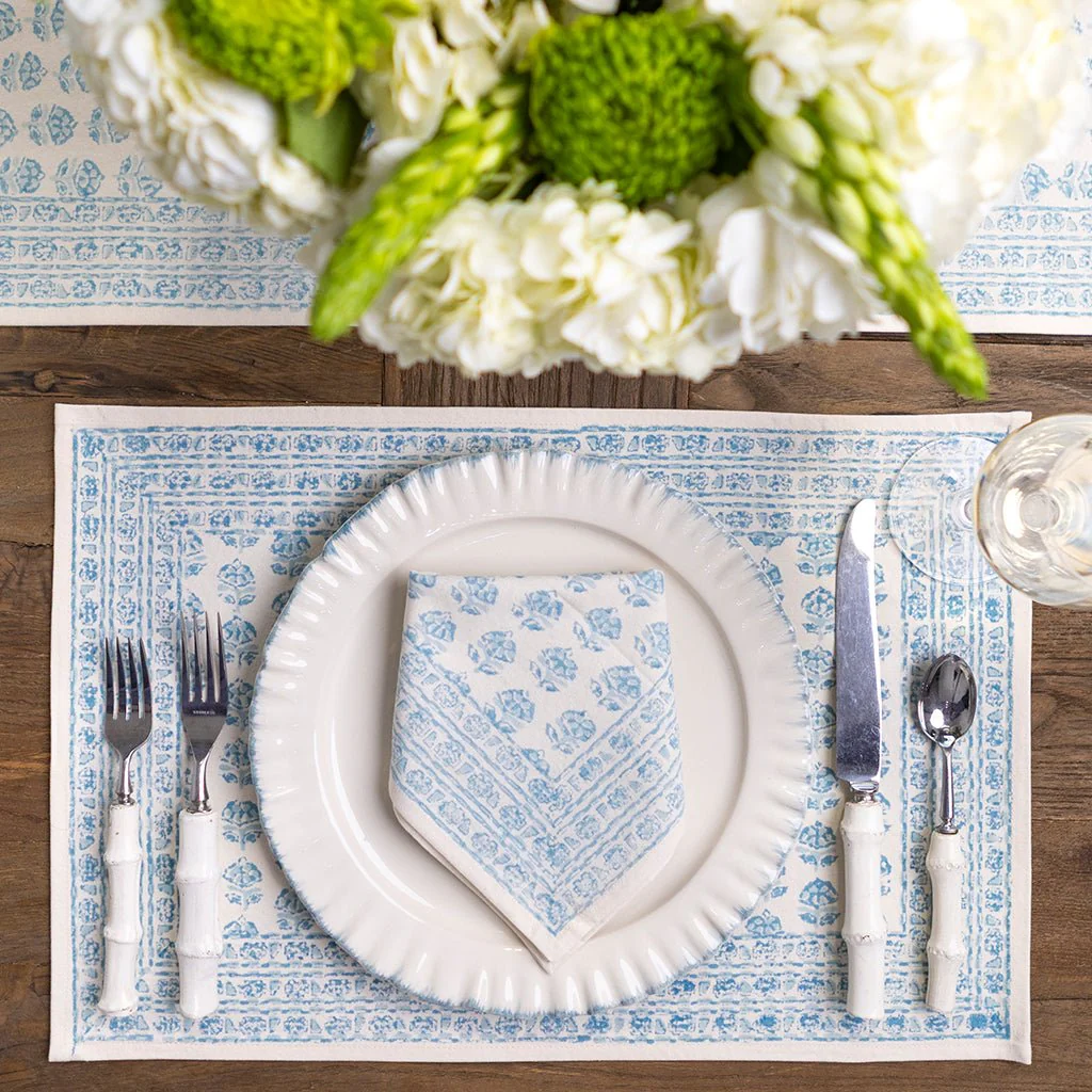Elise Aqua Placemat | Set of 4