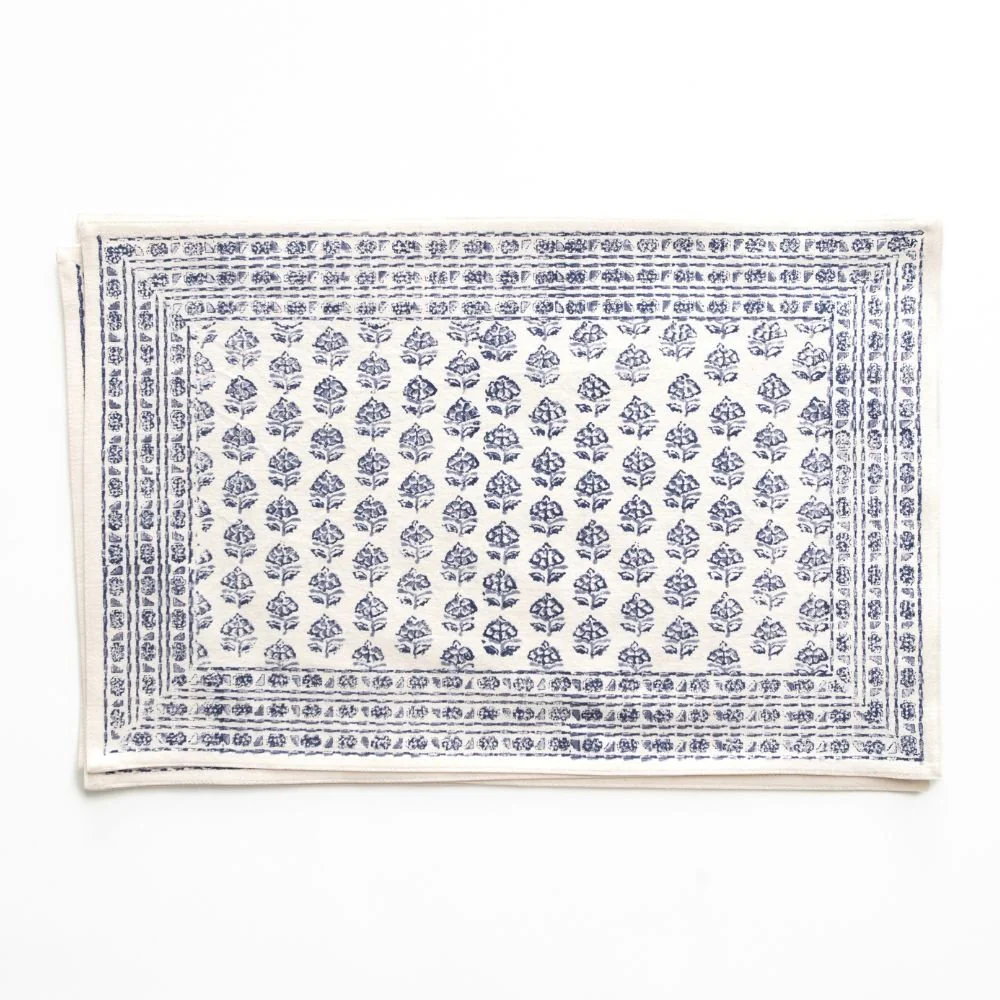 Elise Blue Placemats | Set of 4 - Image 2
