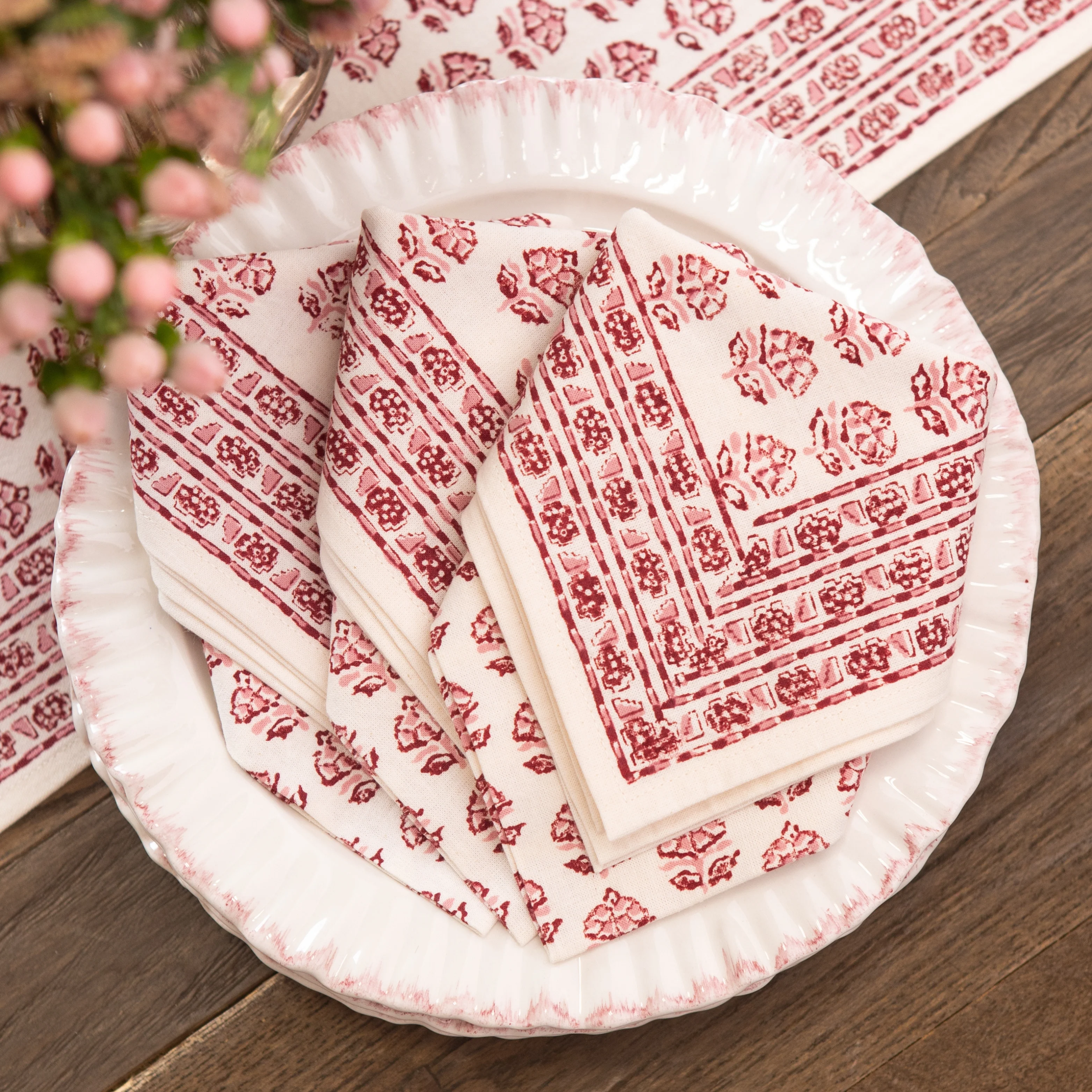 Elise Rose Napkin | Set of 4 - Image 4