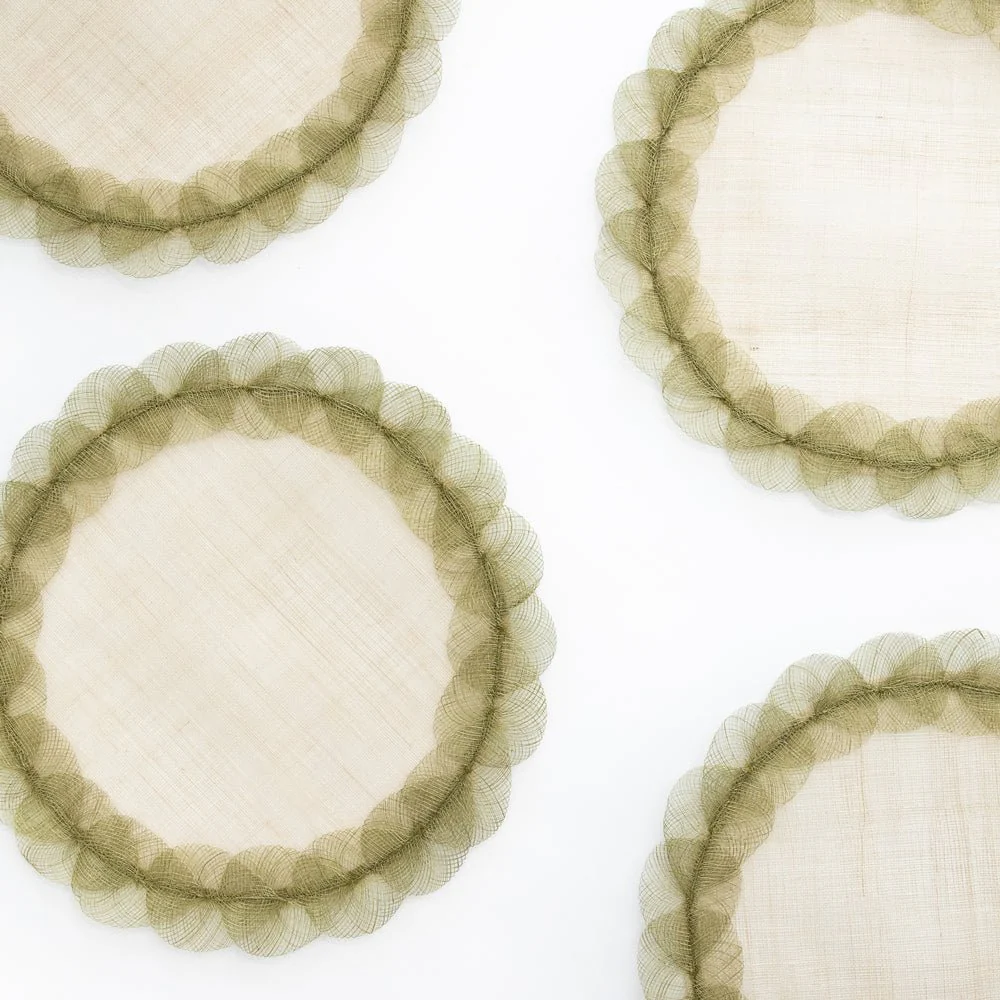 Fern Poplar Leaf Woven Placemat | Set of 4 - Image 2