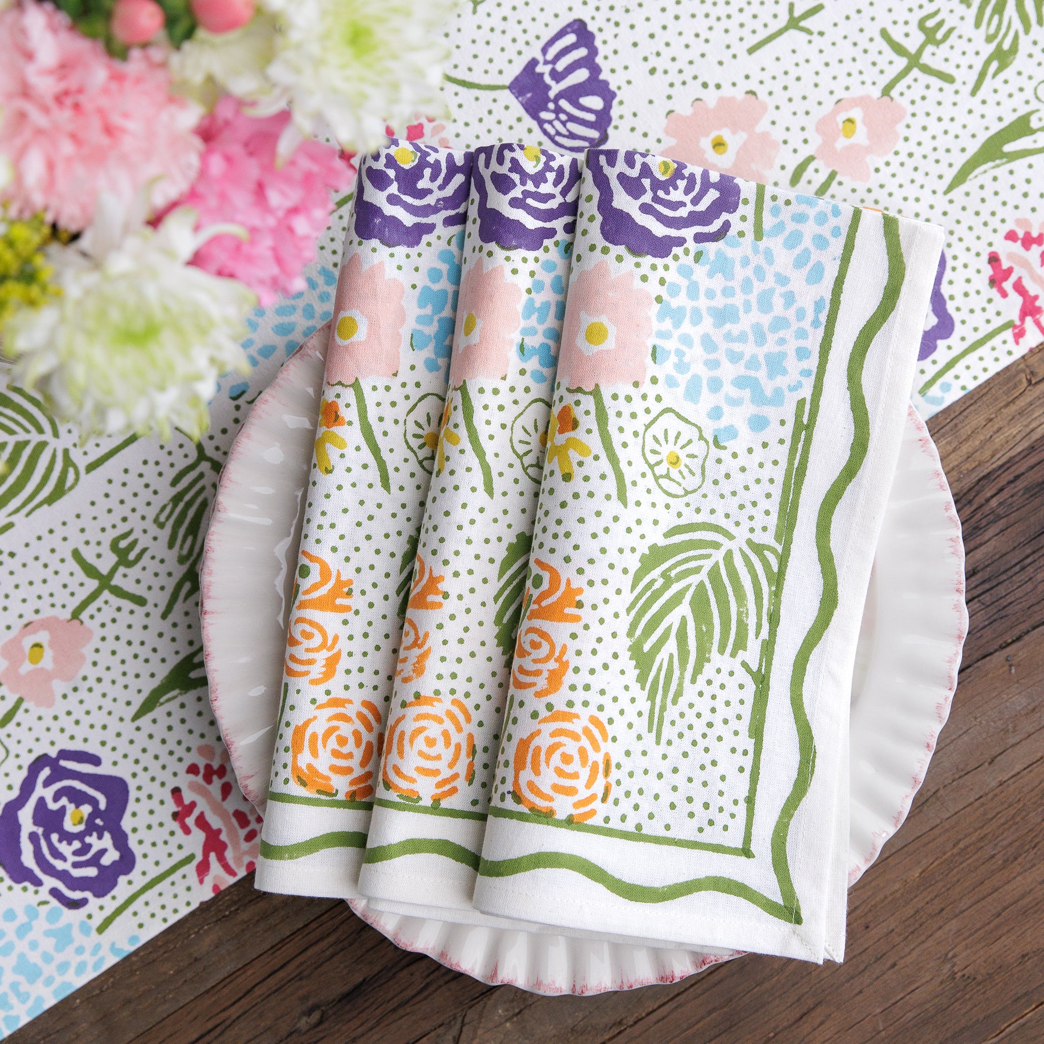 Festive Garden Napkin | Set of 4 - Image 4