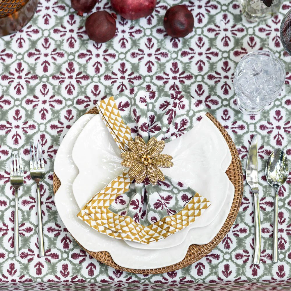 Fleur de Lis Antique Jade Napkin | Set of 4 - Image 2