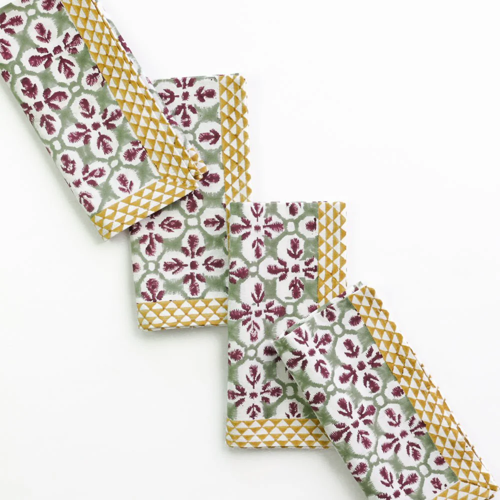 Fleur de Lis Antique Jade Napkin | Set of 4 - Image 3