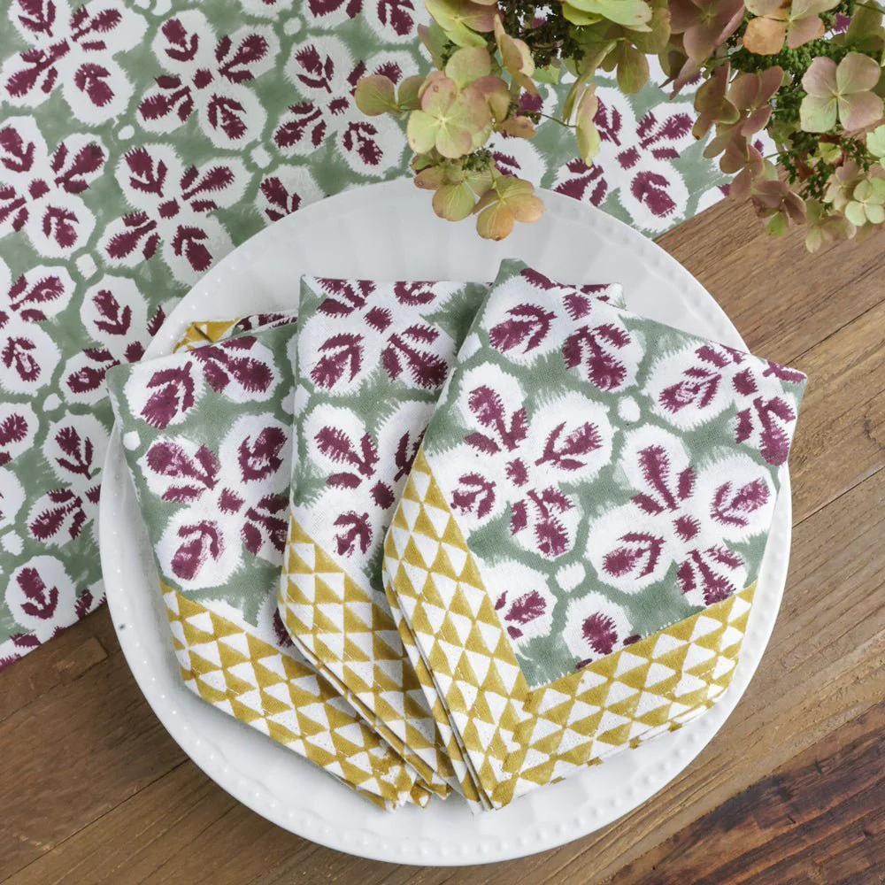 Fleur de Lis Antique Jade Napkin | Set of 4 - Image 4