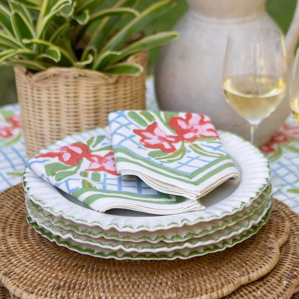 Floral Gingham Napkin | Set of 4 - Image 3