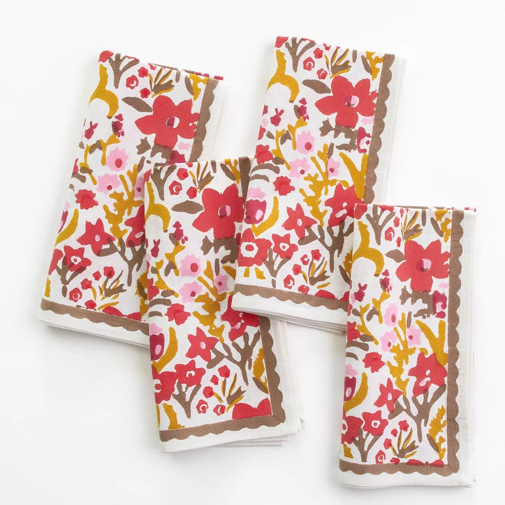 Garden Sunset Napkin | Set of 4 - Image 3