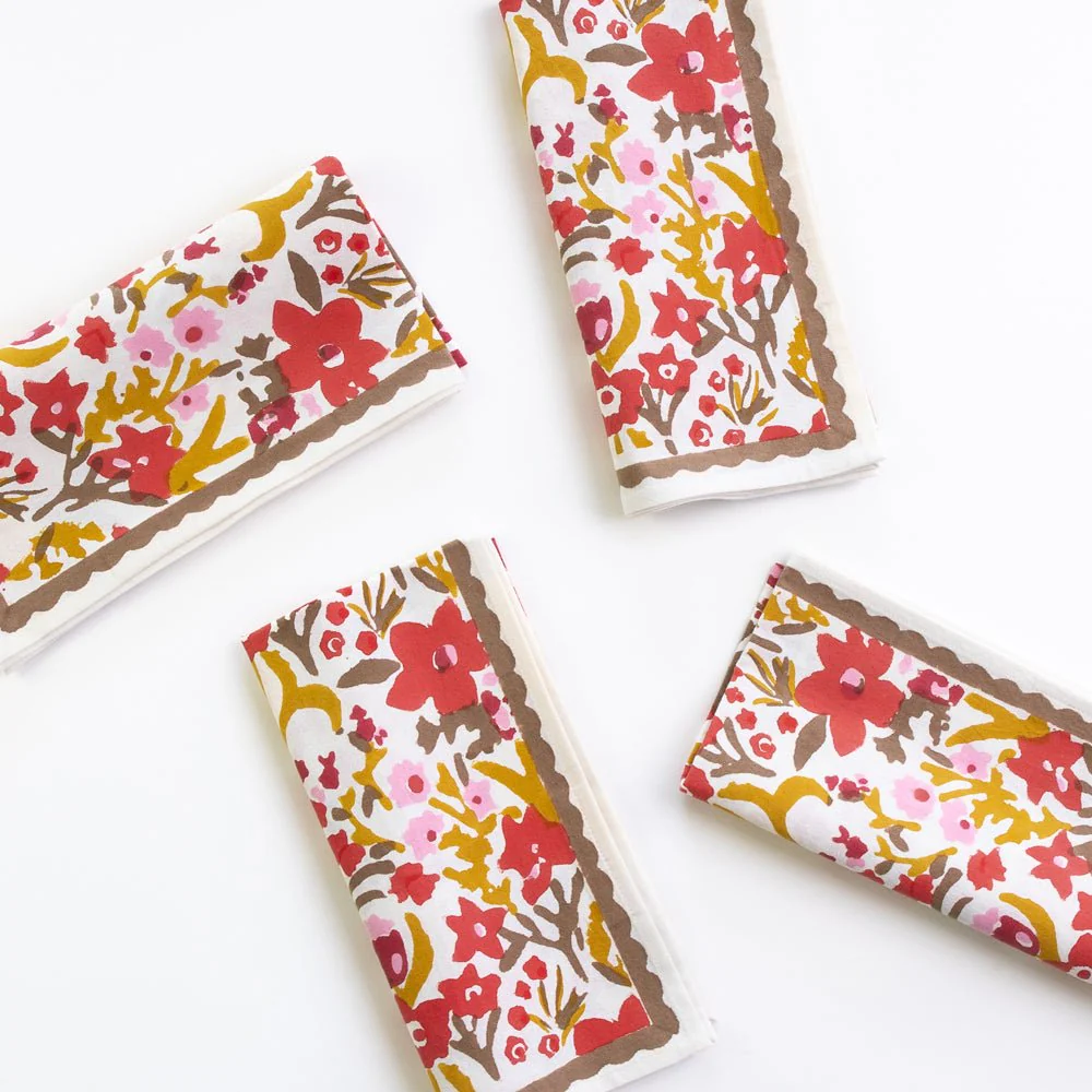 Garden Sunset Napkin | Set of 4 - Image 5