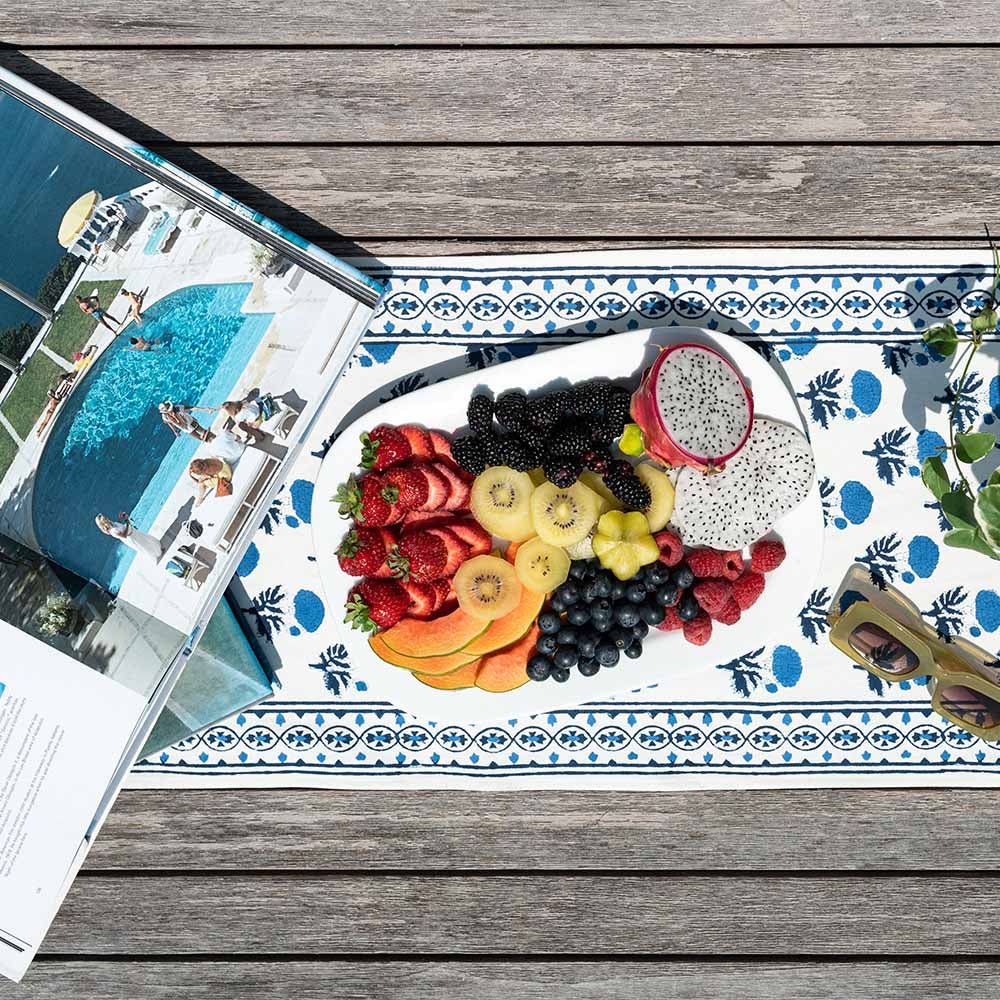Gaya Cobalt Table Runner - Image 2