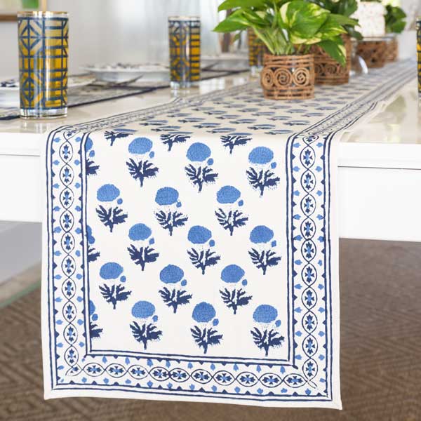 Gaya Cobalt Table Runner - Image 3