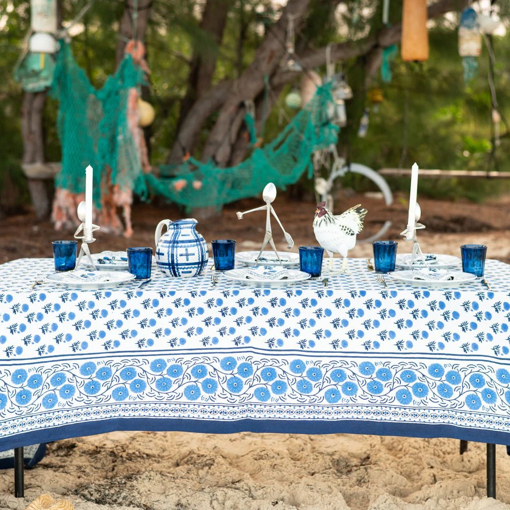 Gaya Cobalt Tablecloth - Image 3