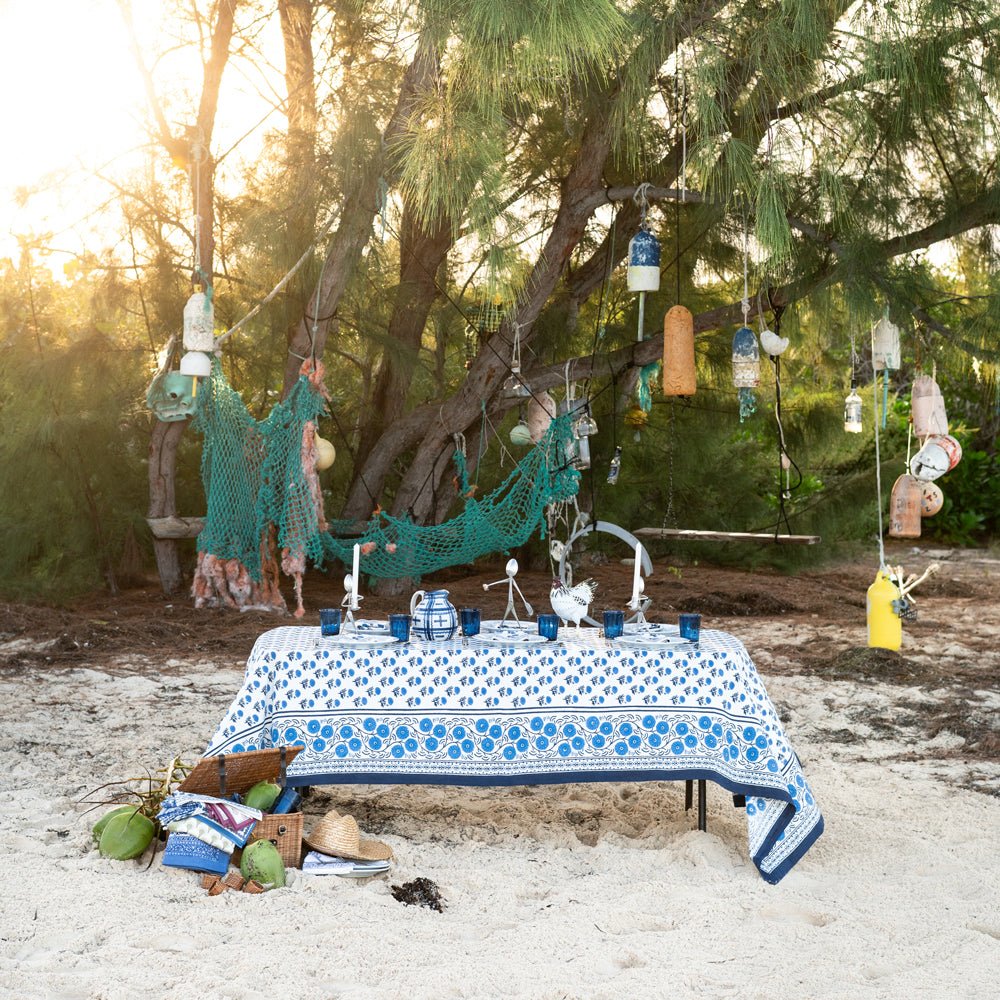 Gaya Cobalt Tablecloth - Image 4