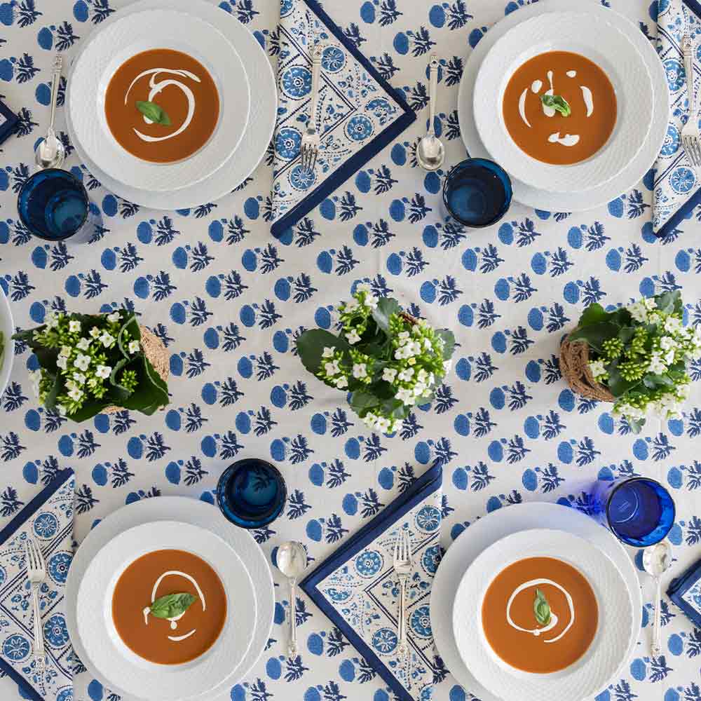Gaya Cobalt Tablecloth - Image 5
