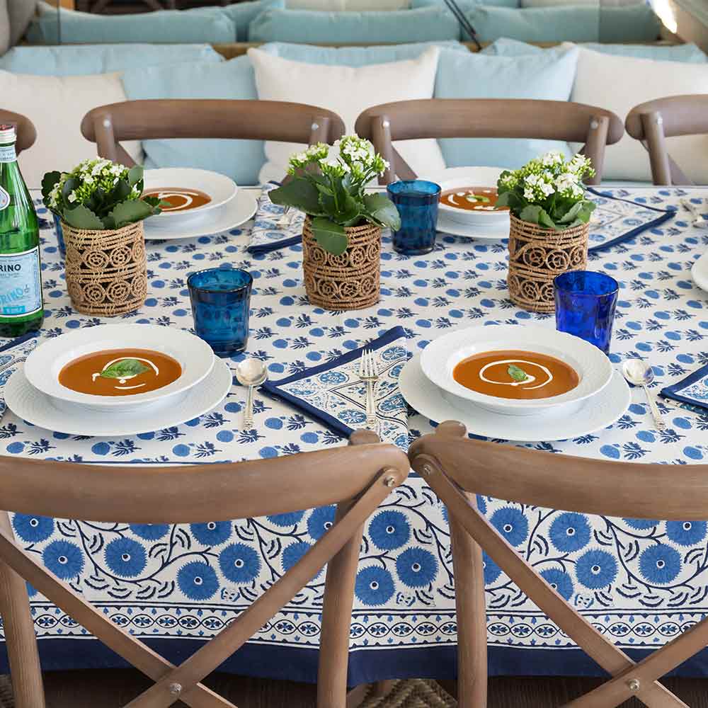 Gaya Cobalt Tablecloth - Image 6