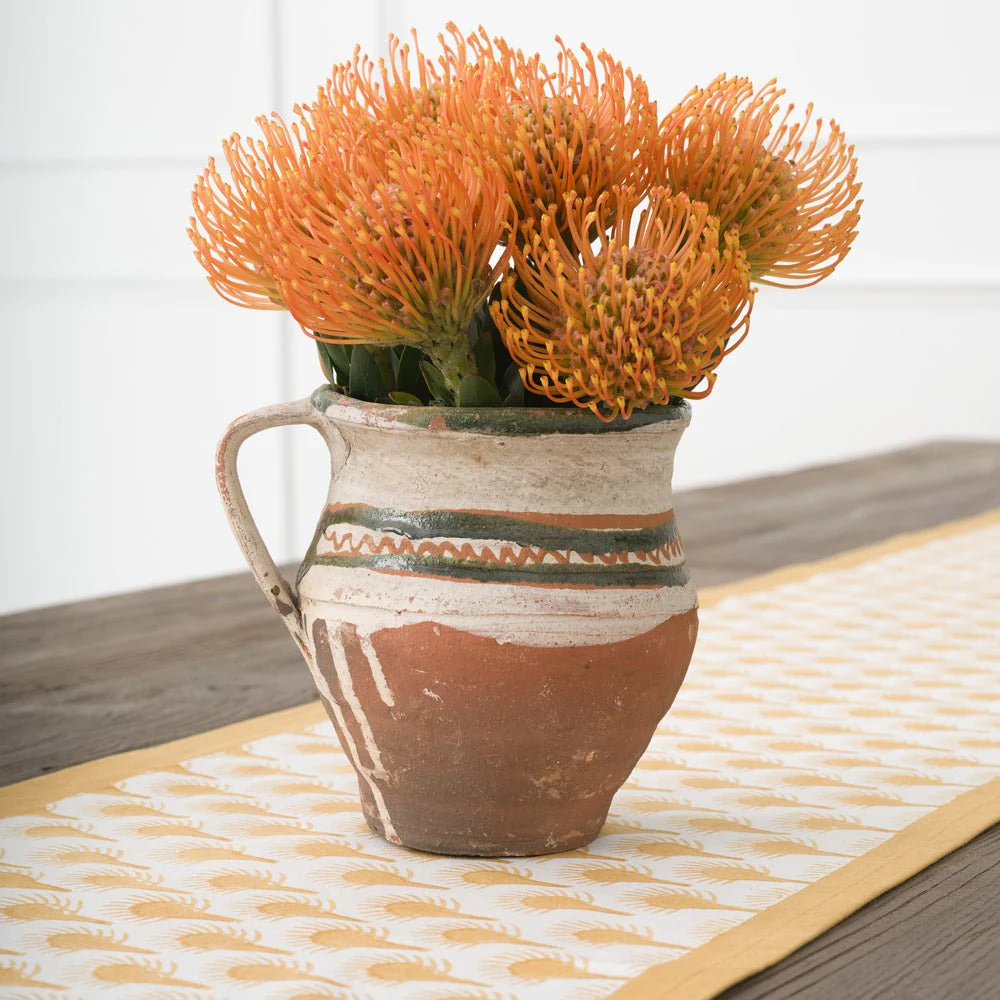 Geo Feather Ochre Table Runner - Image 3