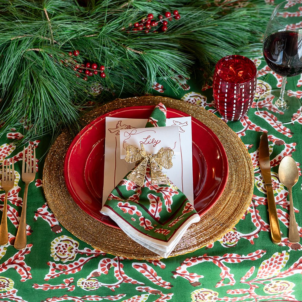 Gold Round Beaded Placemat | Set of 4 - Image 3