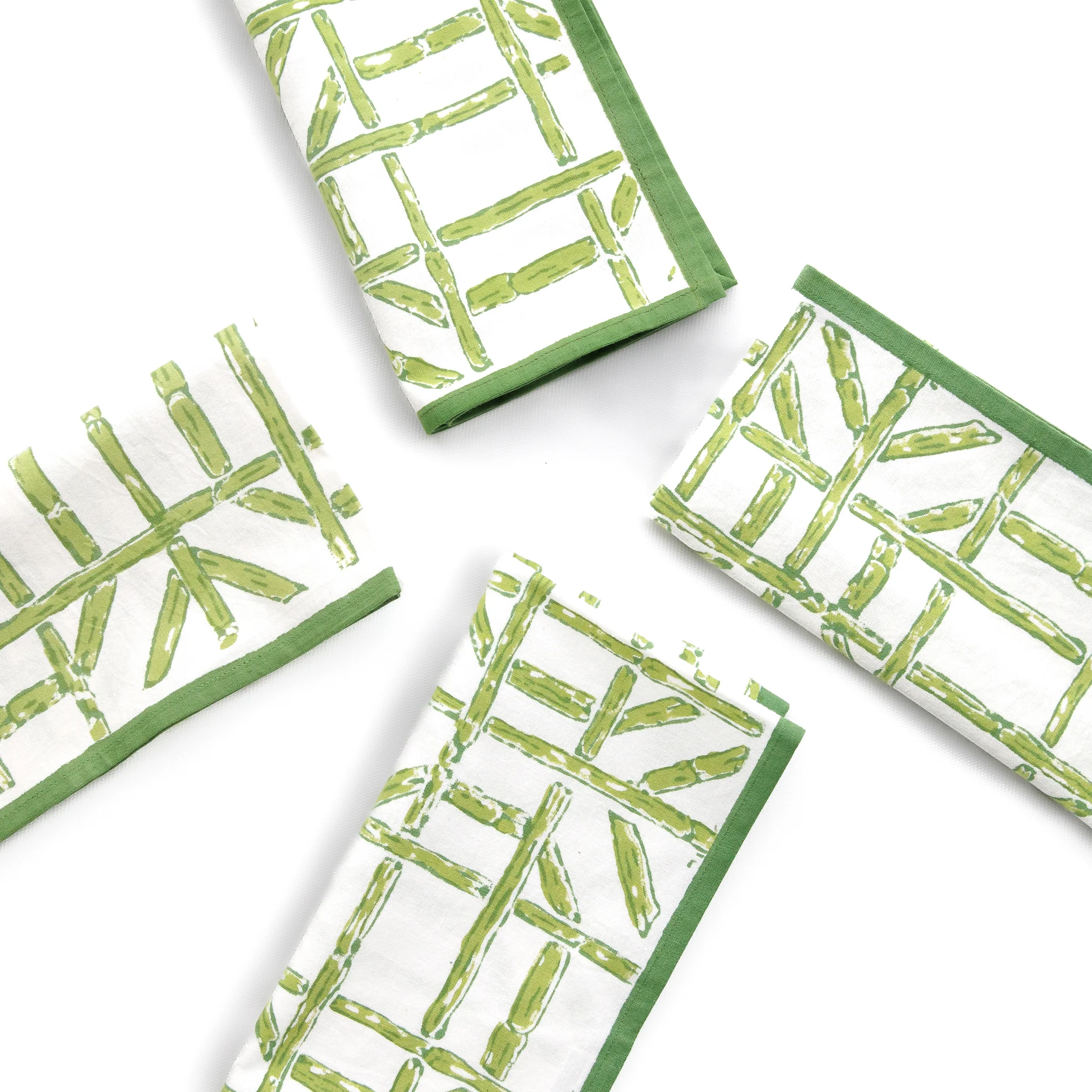 Green Bamboo Napkin | Set of 4 - Image 4