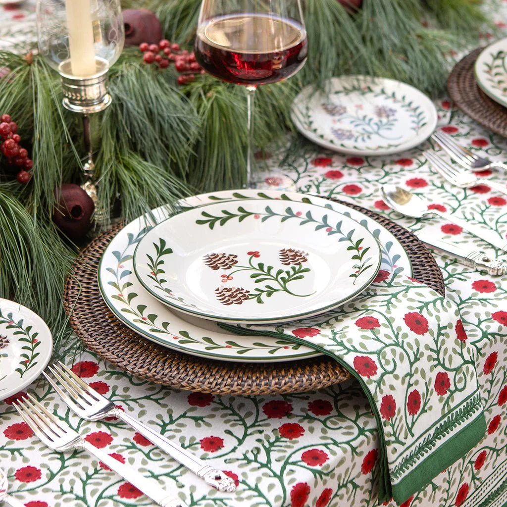 Holly & Pinecones Dinner Plate | Set of 2 - Image 4