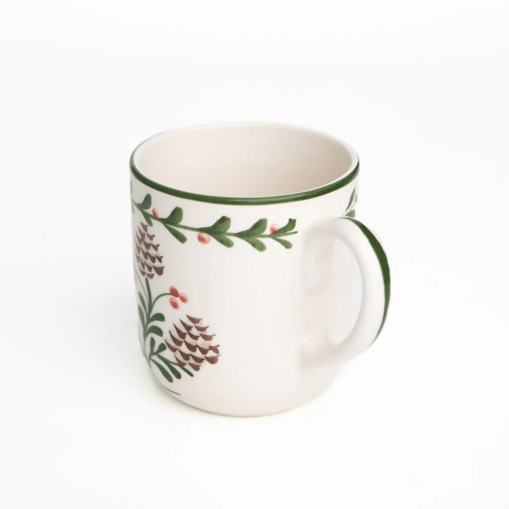 Holly & Pinecones Mug | Set of 2 - Image 3