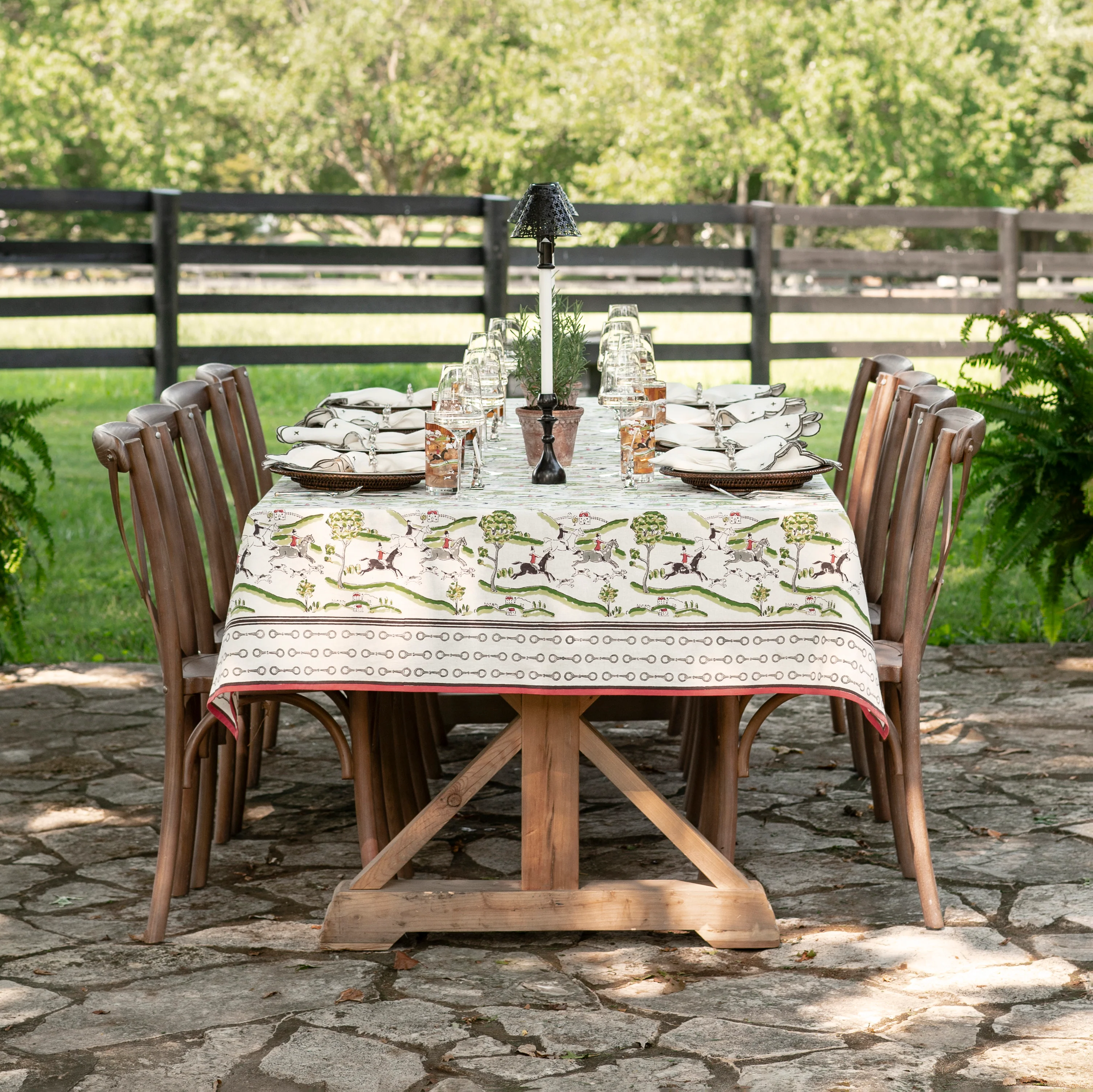 Hunt Scene Tablecloth